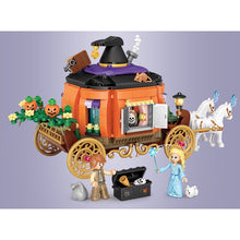 Load image into Gallery viewer, 839PCS MOC Halloween Pumpkin Carriage Coach Fairy Tales Model Figure Building Block Brick Gift Set Kids