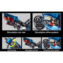 Load image into Gallery viewer, 619PCS MOC Technic Motorcycle Motor Bike Model Toy Building Block Brick Gift Kids