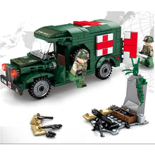Load image into Gallery viewer, 256PCS Military Rescue Scene Truck Survival Figures Model Toy Building Block Brick Gift Kids