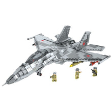 Load image into Gallery viewer, 1189PCS Military WW2 Sukhoi SU-35 Super Flanker Air Fighter Aircraft Figure Model Toy Building Block Brick Gift Kids Compatible Lego
