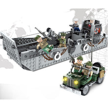 Load image into Gallery viewer, 408PCS Military LCM3 Landing Craft Model Figures Toy Building Block Brick Gift Kids
