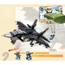 Load image into Gallery viewer, 244PCS Military WW2 Shenyang J-31 Gyrfalcon Stealth Air Fighter Figure Model Toy Building Block Brick Gift Kids