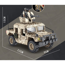 Load image into Gallery viewer, 469PCS MOC Military Desert Hummer Car Figure Model Toy Building Block Brick Gift Kids