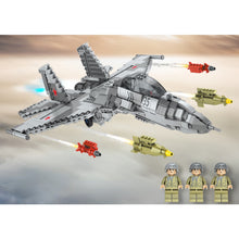 Load image into Gallery viewer, 1189PCS Military WW2 Sukhoi SU-35 Super Flanker Air Fighter Aircraft Figure Model Toy Building Block Brick Gift Kids Compatible Lego