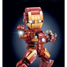 Load image into Gallery viewer, MOC Captain Iron Bat Warrior Man Figure Model Toy Building Block Brick Gift Kids Display