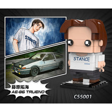 Load image into Gallery viewer, Japan MOC Comic Cartoon JDM Racing Initial D Movie Figure Model Toy Building Block Brick Gift Kids