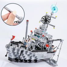 Load image into Gallery viewer, 1560PCS Military WW2 6in1 Large Guided Missile Destroyer Figure Model Toy Building Block Brick Gift Kids Compatible Lego