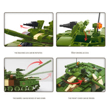 Load image into Gallery viewer, 502PCS Military WW2 T-64 Main Battle Tank Model Toy Building Block Brick Gift Kids Compatible Lego
