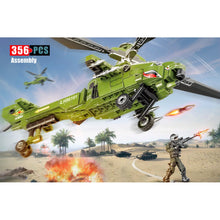 Load image into Gallery viewer, 356PCS Military WW2 CAIC Z-10 Fiery Thunderbolt Helicopter Figure Model Toy Building Block Brick Gift Kids