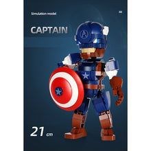 Load image into Gallery viewer, MOC Captain Iron Bat Warrior Man Figure Model Toy Building Block Brick Gift Kids Display
