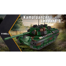 Load image into Gallery viewer, 1145PCS WW2 Kampfpanzer Leopard 1 Tank Model Toy Building Block Brick Gift Kids Compatible Lego