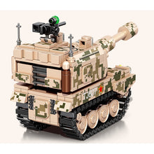 Load image into Gallery viewer, 476PCS MOC Military WW2 PLZ-05 Self Propelled Howitzer Tank Figure Model Toy Building Block Brick Gift Kids