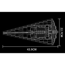 Load image into Gallery viewer, 891PCS Space Star Warship Battleship Frigate Model Display Building Block Brick Toy Gift Set Kids New