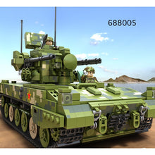 Load image into Gallery viewer, 1268PCS MOC Military Large 09 35MM Tracked Self-Propelled Artillery Tank Figures Model Toy Building Block Brick Gift Kids Compatible Lego