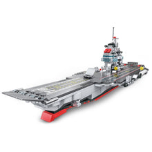 Load image into Gallery viewer, 902PCS Military WW2 USS GeraldR Ford Class CVN-78 Aircraft Carrier Figure Model Toy Building Block Brick Gift Kids