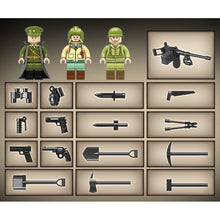 Load image into Gallery viewer, 601PCS Military WW2 M3A1 Stuart Light Tank Figure Model Toy Building Block Brick Gift Kids
