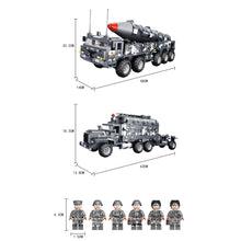 Load image into Gallery viewer, 1597PCS MOC Military WW2 2in1 DF 21D Missile Truck MRBM Ural 375 Figure Model Toy Building Block Brick Gift Kids Compatible Lego
