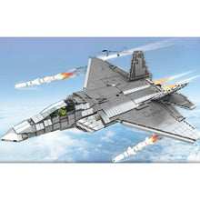 Load image into Gallery viewer, 1802PCS Military WW2 F-22 Raptor Air Fighter Aircraft Figure Model Toy Building Block Brick Gift Kids Compatible Lego