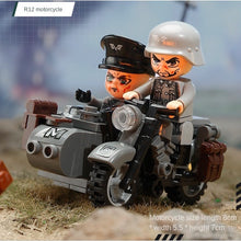 Load image into Gallery viewer, 508PCS Military WW2 R12 KFZ.B20 Jeep Liegender Bleistift DO17 Fighter Tank Figure Model Toy Building Block Brick Gift Kids Compatible Lego