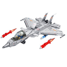 Load image into Gallery viewer, 366PCS Military WW2 J-15 Flying Shark Flanker Air Fighter Figure Model Toy Building Block Brick Gift Kids Compatible Lego