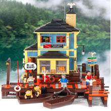 Load image into Gallery viewer, 1460PCS MOC Cottage Sea Front Village Dive Shop Model Figure Toy Building Block Brick Gift Kids Compatible Lego