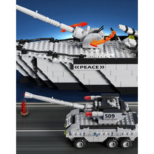 Load image into Gallery viewer, 1704PCS Military WW2 6in1 Battle Ship Destroyer Helicopter Submarine Frigate Tank Figure Model Toy Building Block Brick Gift Kids Compatible Lego