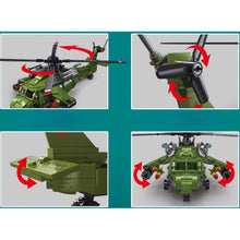 Load image into Gallery viewer, 600PCS Military WW2 Harbin Z-20 Helicopter Figure Model Toy Building Block Brick Gift Kids