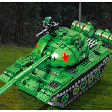Load image into Gallery viewer, 489PCS MOC Military Type 59 Medium Tank Figure Model Toy Building Block Brick Gift Kids