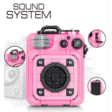 Load image into Gallery viewer, 563PCS MOC Micro Mini Vintage Music Speaker Box Model Toy Building Block Brick Gift Kids