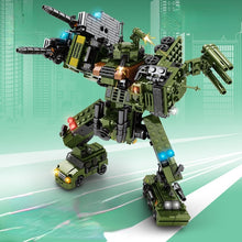 Load image into Gallery viewer, 831PCS MOC 8in1 Mecha Man Figure Model Toy Building Block Brick Gift Kids