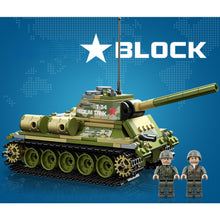 Load image into Gallery viewer, 411PCS Military WW2 T-34 Medium Tank Figure Model Toy Building Block Brick Gift Kids