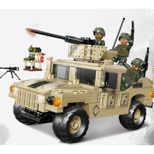 Load image into Gallery viewer, 497PCS Military WW2 M1114 Armored Vehicle Jeep Figure Model Toy Building Block Brick Gift Kids Compatible Lego