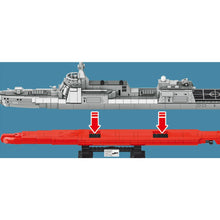 Load image into Gallery viewer, 831PCS Military WW2 Type 055 Missile Destroyer Battle Ship Renhai Class Model Toy Building Block Brick Gift Kids Compatible Lego
