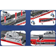 Load image into Gallery viewer, 3094PCS Military WW2 Large PLA Navy Liaoning Class 001 Aircraft Carrier Figure Model Toy Building Block Brick Gift Kids