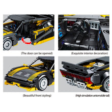 Load image into Gallery viewer, 873PCS MOC Technic Pull Back Game Cyberpunk Turbo Racing Sports Car Model Toy Building Block Brick Gift Kids Compatible Lego