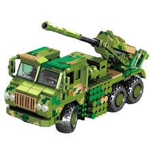 Load image into Gallery viewer, 603PCS Military WW2 155mm Vehicle Mounted Howitzer Figure Truck Model Toy Building Block Brick Gift Kids