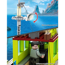 Load image into Gallery viewer, 888PCS MOC Mosasaurus Escape Dinosaur Figure Fishing Boat Model Toy Building Block Brick Gift Kids Compatible Lego