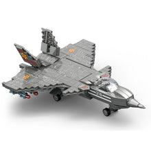 Load image into Gallery viewer, 401PCS Military WW2 Chengdu J-20 Fire Fang Air Fighter Aircraft Figure Model Toy Building Block Brick Gift Kids