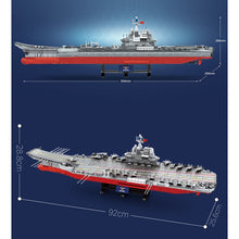 Load image into Gallery viewer, 3010PCS Military WW2 Large Shandong Class Aircraft Carrier PLA NAVY Figure Model Toy Building Block Brick Gift Kids Compatible Lego