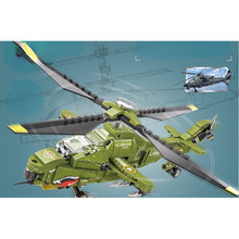 Load image into Gallery viewer, 356PCS Military WW2 CAIC Z-10 Fiery Thunderbolt Helicopter Figure Model Toy Building Block Brick Gift Kids