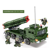 Load image into Gallery viewer, 485PCS Military WW2 AR-3 Multiple Launch Rocket System Truck Figure Model Toy Building Block Brick Gift Kids