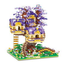 Load image into Gallery viewer, MOC Micro Mini Elf Tree House Garden Figure Model Toy Building Block Brick Gift Kids Cute