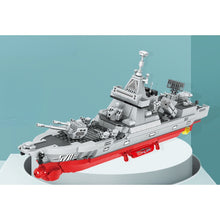 Load image into Gallery viewer, 1102PCS Military WW2 Type 055 Destroyer Renhai Class Ship Model Toy Building Block Brick Gift Kids Compatible Lego