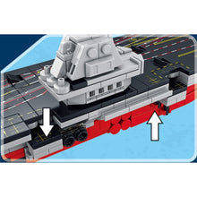 Load image into Gallery viewer, 1002PCS Military WW2 8in1 003 Aircraft Carrier Ship Figure Model Toy Building Block Brick Gift Kids Compatible Lego