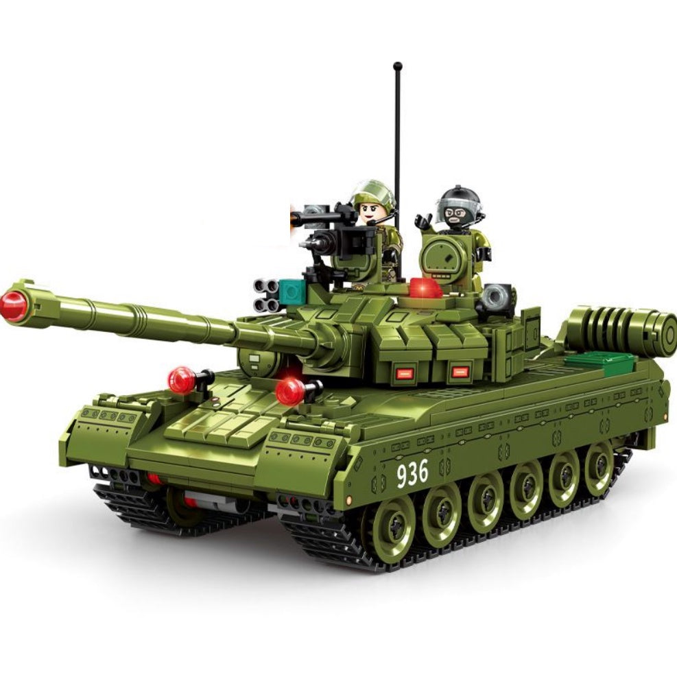Higgins Ugyldigt rense 773PCS Military WW2 T-80 Main Battle Tank Figure Model Toy Building B –  mycrazybuy store