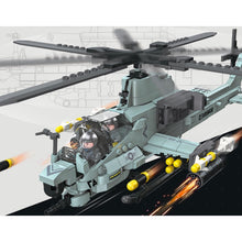 Load image into Gallery viewer, 597PCS MOC Military WW2 AH-1Z Viper Helicopter Figure Model Toy Building Block Brick Gift Kids