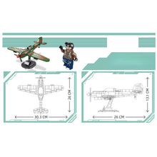 Load image into Gallery viewer, 411PCS Military WW2 P-40 Warhawk Air Fighter Aircraft Figure Model Toy Building Block Brick Gift Kids Compatible Lego