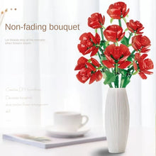 Load image into Gallery viewer, MOC Rose Flower Bouquet Romantic Love Valentine's Day Birthday Model Toy Building Block Brick Gift Kids Home Decoration