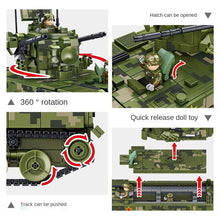 Load image into Gallery viewer, 1268PCS MOC Military Large 09 35MM Tracked Self-Propelled Artillery Tank Figures Model Toy Building Block Brick Gift Kids Compatible Lego