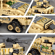 Load image into Gallery viewer, 801PCS 2in1 M1A2 Abrams Main Battle Tank HUMMER H2 Model Toy Figure Building Block Brick Gift Kids